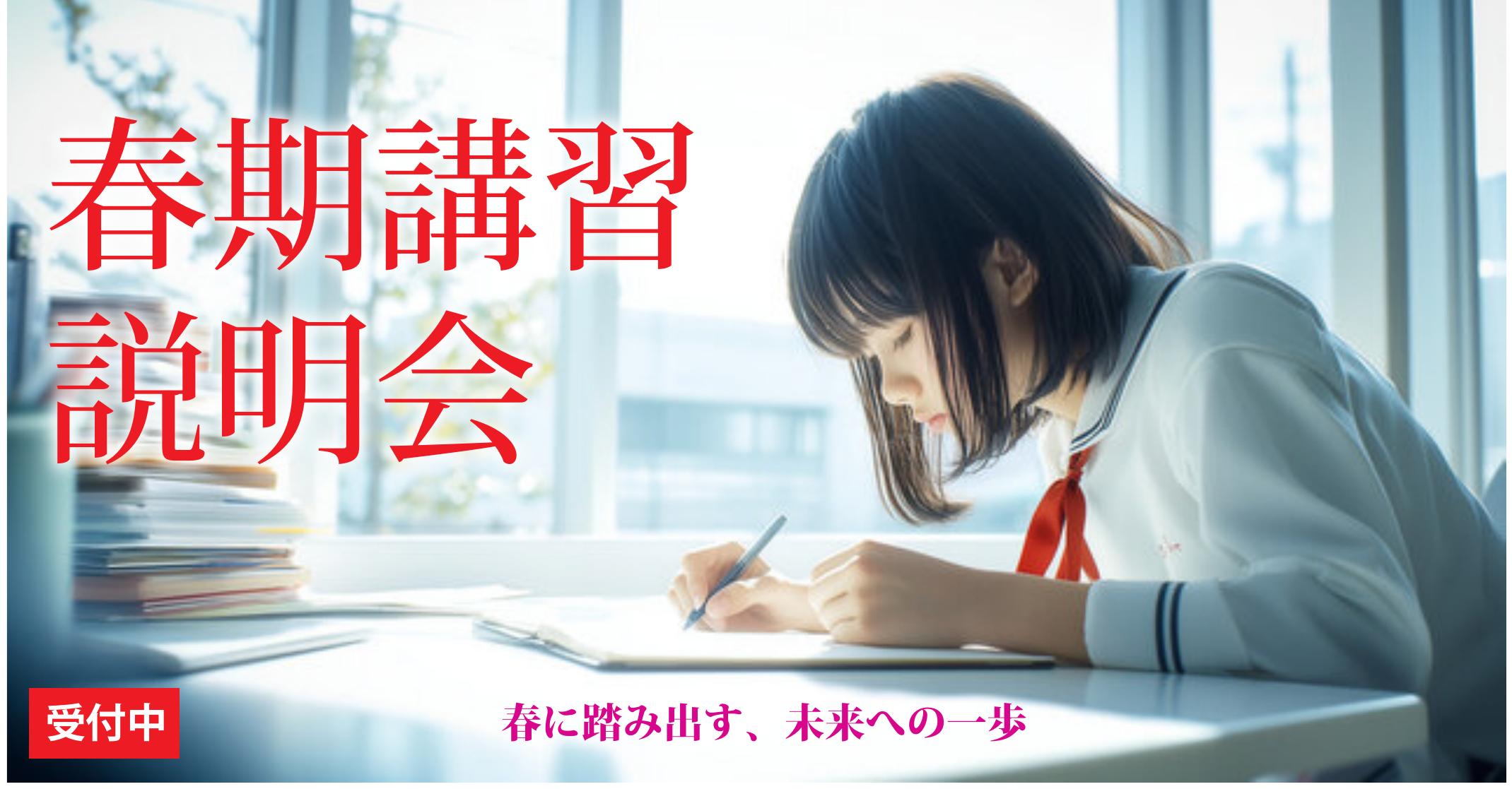 伊勢原校【春期講習説明会】のご案内