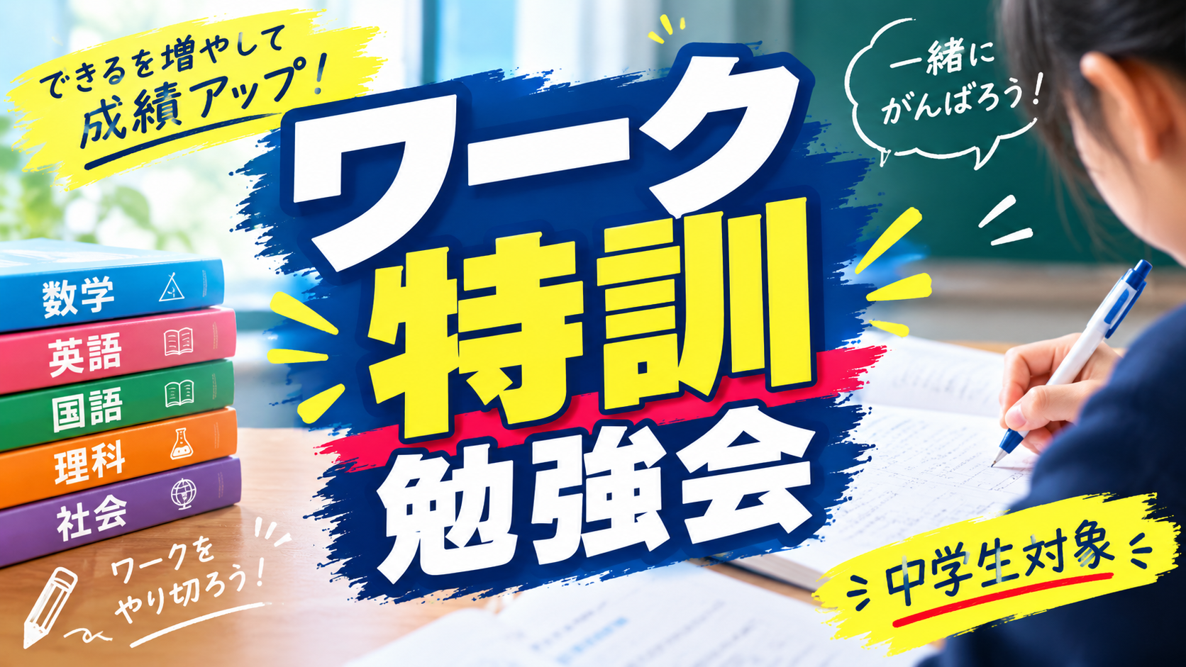 ★所沢西口校【ワーク特訓勉強会のご案内】